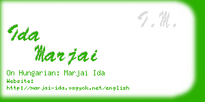 ida marjai business card